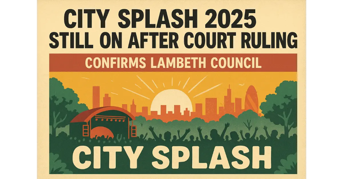 City Splash 2025 Still On After Court Ruling, Confirms Lambeth Council