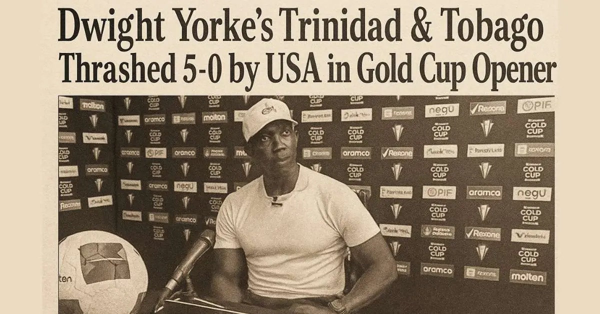 Dwight Yorke's Trinidad & Tobago Thrashed 5-0 by USA in Gold Cup Opener