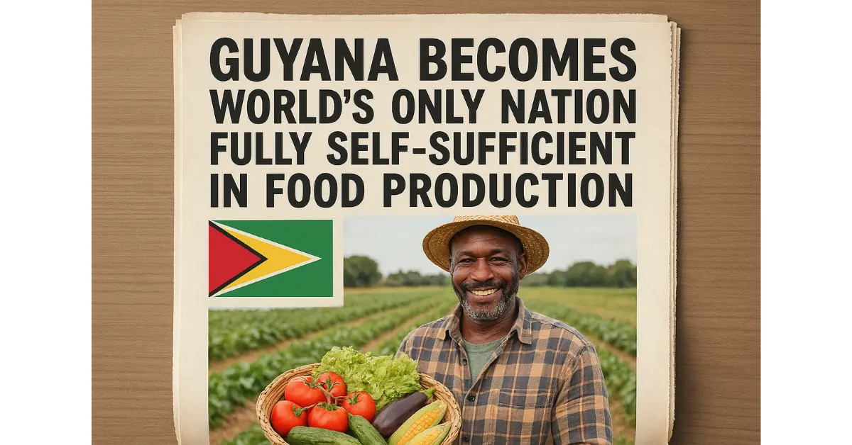Guyana Becomes World’s Only Nation Fully Self-Sufficient in Food Production