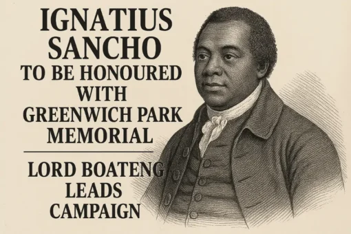Ignatius Sancho to Be Honoured with Greenwich Park Memorial | Lord Boateng Leads Campaign