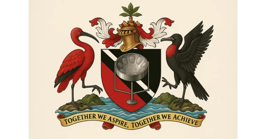 Trinidad and Tobago Unveils New Coat of Arms Featuring Steelpan, Replacing Columbus Ships Trinidad and Tobago Unveils New Coat of Arms Featuring Steelpan, Replacing Columbus Ships