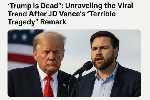 “Trump Is Dead”: Unraveling the Viral Trend After JD Vance’s “Terrible Tragedy” Remark In late August 2025, the phrase “Trump Is Dead” exploded across social media, leaving millions of users scrambling for clarity. Was President Donald Trump’s health in jeopardy? Did Vice President JD Vance’s recent “terrible tragedy” remark ignite panic? Or did a tongue-in-cheek comment by The Simpsons creator Matt Groening send the internet into a tailspin? This article dives deep into the origins of the trend, separates fact from fiction, and explores what this viral phenomenon reveals about modern politics, media literacy, and online rumor mills. How “Trump Is Dead” Became a Viral Sensation The Spark—JD Vance’s “Terrible Tragedy” Comment On August 27, 2025, USA Today published an exclusive interview with Vice President JD Vance, in which he was asked if he was prepared to assume the presidency should a “terrible tragedy” befall President Trump. Vance responded: “He’s the last person making phone calls at night, and he’s the first person who wakes up and the first person making phone calls in the morning… Yes, terrible tragedies happen. But I feel very confident the president of the United States is in good shape… And if, God forbid, there’s a terrible tragedy, I can’t think of better on-the-job training than what I’ve gotten over the last 200 days.” While Vance intended to reassure Americans of Trump’s fitness, his choice of words—“terrible tragedies happen”—was quickly seized upon by social media users, conspiracy theorists, and satirists alike. Within hours, the hashtag #TrumpIsDead began trending on X (formerly Twitter), Reddit, and TikTok. The Role of Matt Groening and The Simpsons Adding fuel to the fire, Matt Groening, creator of The Simpsons, made a comment at San Diego Comic-Con in July suggesting the animated series would continue “until somebody dies.” He quipped: “We’re going to keep going. We’re going to go until you-know-who dies… When that happens, there will be dancing in the streets. Except President Vance will ban dancing.” Though delivered in jest, Groening’s remarks quickly reemerged online, lending pseudo-credibility to the “Trump Is Dead” narrative. Fans of The Simpsons have long pointed to the show’s uncanny “predictions” of real-world events, including Trump’s first election victory and various global incidents, which only deepened the intrigue. Separating Fact from Fiction President Trump’s Health—What We Know Chronic Venous Insufficiency Diagnosis In July 2025, the White House confirmed that President Trump has chronic venous insufficiency, a vein condition causing leg swelling. Although the diagnosis raised health questions, medical experts insisted it posed no immediate threat to his ability to serve. Photographs of Trump’s swollen legs circulated online, but these images reflected a manageable condition rather than a life-threatening illness. Recent Public Appearances Contrary to rumors of disappearance, President Trump has maintained a high public profile. Since returning to the White House, he has: Hosted state dinners. Given multiple press briefings. Attended international summits. Campaigned at rallies across swing states. These regular appearances undermine any credible claims that he is missing or incapacitated. The Line of Succession Explained Constitutional Protocols Should a sitting president be unable to serve, the U.S. Constitution and the Presidential Succession Act of 1947 outline a clear order: Vice President (JD Vance) Speaker of the House President pro tempore of the Senate Cabinet members in order of their department’s creation Vance’s interview, while sensationalized, simply reaffirmed his readiness to step in—an important but routine assurance in national governance. Fact-Checking Sites and Official Statements Major fact-checking organizations, including PolitiFact and FactCheck.org, swiftly labeled “Trump Is Dead” claims as false. The White House press secretary also issued a statement emphasizing: “President Trump remains fully capable to perform his duties and will continue serving his term.” These clarifications helped curb the spread but could not compete with the rapid velocity of social media rumors. The Anatomy of an Online Epidemic Why Misinformation Spreads so Quickly Emotional Triggers Health scares and death rumors tap into primal fears and curiosity. When a public figure’s mortality is questioned, audiences share posts without verifying, driven by shock and sensationalism. Confirmation Bias Users inclined to distrust mainstream media or critical of Trump may have viewed the rumors as “proof” of a secret cover-up. This confirmation bias accelerates sharing among like-minded communities. Algorithmic Amplification Social platforms prioritize engagement-rich content. Controversial hashtags like #TrumpIsDead generate clicks, comments, and shares, prompting algorithms to boost their reach further. The Impact on Public Discourse Erosion of Trust Repeated exposure to false headlines diminishes trust in legitimate news sources. When fact-checkers refute a rumor, the corrections rarely achieve the same visibility as the initial claim. Political Weaponization Partisan actors can exploit death rumors to derail a politician’s agenda or distract from pressing issues. During midterm election debates, the “Trump Is Dead” topic briefly overshadowed policy discussions on healthcare and the economy. A Harmless Internet Gag Some social media veterans argue that “Trump Is Dead” was little more than a viral gag: Satire Culture: Online communities often create absurd memes to mock the political establishment. Comic Relief: In a tense political climate, humorous trends can provide temporary relief. Memetic Mutations: As memes evolve, their original meaning dilutes, and participants treat them as inside jokes. From this viewpoint, the trend lacked malicious intent and underscored the playful side of digital culture. A Dangerous Precedent Conversely, media scholars warn that normalizing death hoaxes sets a dangerous precedent: Undermining Seriousness: Death rumors about key leaders can destabilize markets and diplomatic relations. Encouraging Copycats: Other influential figures could become targets of similar campaigns. Public Safety Risks: Emergency services and Secret Service resources can be diverted to investigate hoaxes. These experts advocate for stricter platform policies and harsher penalties for orchestrators of such campaigns. Practical Takeaways for Readers How to Verify Breaking News Check Reputable News Outlets: Cross-reference multiple established sources like Reuters, AP, and BBC. Use Fact-Checking Websites: Consult PolitiFact, Snopes, and FactCheck.org. Look for Official Statements: Government or spokesperson releases can confirm or deny rumors. Be Skeptical of Screenshots: Social media images can be manipulated or taken out of context. Staying Informed Without Falling Prey Limit Social Media Exposure: During major news cycles, rely more on in-depth articles than tweet threads. Enable News Alerts: Use notifications from trusted apps to get verified updates. Discuss with Peers: Healthy skepticism grows when you talk through rumors with informed friends or colleagues. Conclusion The “Trump Is Dead” viral trend offers a vivid case study in the power of modern misinformation. A combination of a well-intentioned remark from Vice President JD Vance, a playful comment by Matt Groening, and the rapid acceleration of social media algorithms fueled a phenomenon that blurred the lines between fact and fiction. While President Trump’s health remains a legitimate topic of public interest, the unfounded death rumors underscore the necessity for digital media literacy, stronger fact-checking practices, and responsible platform governance. As the online world continues to evolve, so too must our strategies for discerning truth from sensationalist noise.