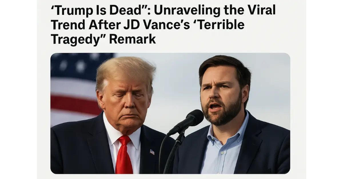 In late August 2025, the phrase “Trump Is Dead” exploded across social media, leaving millions of users scrambling for clarity. Was President Donald Trump’s health in jeopardy? Did Vice President JD Vance’s recent “terrible tragedy” remark ignite panic? Or did a tongue-in-cheek comment by The Simpsons creator Matt Groening send the internet into a tailspin? This article dives deep into the origins of the trend, separates fact from fiction, and explores what this viral phenomenon reveals about modern politics, media literacy, and online rumor mills. How “Trump Is Dead” Became a Viral Sensation The Spark—JD Vance’s “Terrible Tragedy” Comment On August 27, 2025, USA Today published an exclusive interview with Vice President JD Vance, in which he was asked if he was prepared to assume the presidency should a “terrible tragedy” befall President Trump. Vance responded: “He’s the last person making phone calls at night, and he’s the first person who wakes up and the first person making phone calls in the morning… Yes, terrible tragedies happen. But I feel very confident the president of the United States is in good shape… And if, God forbid, there’s a terrible tragedy, I can’t think of better on-the-job training than what I’ve gotten over the last 200 days.” While Vance intended to reassure Americans of Trump’s fitness, his choice of words—“terrible tragedies happen”—was quickly seized upon by social media users, conspiracy theorists, and satirists alike. Within hours, the hashtag #TrumpIsDead began trending on X (formerly Twitter), Reddit, and TikTok. The Role of Matt Groening and The Simpsons Adding fuel to the fire, Matt Groening, creator of The Simpsons, made a comment at San Diego Comic-Con in July suggesting the animated series would continue “until somebody dies.” He quipped: “We’re going to keep going. We’re going to go until you-know-who dies… When that happens, there will be dancing in the streets. Except President Vance will ban dancing.” Though delivered in jest, Groening’s remarks quickly reemerged online, lending pseudo-credibility to the “Trump Is Dead” narrative. Fans of The Simpsons have long pointed to the show’s uncanny “predictions” of real-world events, including Trump’s first election victory and various global incidents, which only deepened the intrigue. Separating Fact from Fiction President Trump’s Health—What We Know Chronic Venous Insufficiency Diagnosis In July 2025, the White House confirmed that President Trump has chronic venous insufficiency, a vein condition causing leg swelling. Although the diagnosis raised health questions, medical experts insisted it posed no immediate threat to his ability to serve. Photographs of Trump’s swollen legs circulated online, but these images reflected a manageable condition rather than a life-threatening illness. Recent Public Appearances Contrary to rumors of disappearance, President Trump has maintained a high public profile. Since returning to the White House, he has: Hosted state dinners. Given multiple press briefings. Attended international summits. Campaigned at rallies across swing states. These regular appearances undermine any credible claims that he is missing or incapacitated. The Line of Succession Explained Constitutional Protocols Should a sitting president be unable to serve, the U.S. Constitution and the Presidential Succession Act of 1947 outline a clear order: Vice President (JD Vance) Speaker of the House President pro tempore of the Senate Cabinet members in order of their department’s creation Vance’s interview, while sensationalized, simply reaffirmed his readiness to step in—an important but routine assurance in national governance. Fact-Checking Sites and Official Statements Major fact-checking organizations, including PolitiFact and FactCheck.org, swiftly labeled “Trump Is Dead” claims as false. The White House press secretary also issued a statement emphasizing: “President Trump remains fully capable to perform his duties and will continue serving his term.” These clarifications helped curb the spread but could not compete with the rapid velocity of social media rumors. The Anatomy of an Online Epidemic Why Misinformation Spreads so Quickly Emotional Triggers Health scares and death rumors tap into primal fears and curiosity. When a public figure’s mortality is questioned, audiences share posts without verifying, driven by shock and sensationalism. Confirmation Bias Users inclined to distrust mainstream media or critical of Trump may have viewed the rumors as “proof” of a secret cover-up. This confirmation bias accelerates sharing among like-minded communities. Algorithmic Amplification Social platforms prioritize engagement-rich content. Controversial hashtags like #TrumpIsDead generate clicks, comments, and shares, prompting algorithms to boost their reach further. The Impact on Public Discourse Erosion of Trust Repeated exposure to false headlines diminishes trust in legitimate news sources. When fact-checkers refute a rumor, the corrections rarely achieve the same visibility as the initial claim. Political Weaponization Partisan actors can exploit death rumors to derail a politician’s agenda or distract from pressing issues. During midterm election debates, the “Trump Is Dead” topic briefly overshadowed policy discussions on healthcare and the economy. A Harmless Internet Gag Some social media veterans argue that “Trump Is Dead” was little more than a viral gag: Satire Culture: Online communities often create absurd memes to mock the political establishment. Comic Relief: In a tense political climate, humorous trends can provide temporary relief. Memetic Mutations: As memes evolve, their original meaning dilutes, and participants treat them as inside jokes. From this viewpoint, the trend lacked malicious intent and underscored the playful side of digital culture. A Dangerous Precedent Conversely, media scholars warn that normalizing death hoaxes sets a dangerous precedent: Undermining Seriousness: Death rumors about key leaders can destabilize markets and diplomatic relations. Encouraging Copycats: Other influential figures could become targets of similar campaigns. Public Safety Risks: Emergency services and Secret Service resources can be diverted to investigate hoaxes. These experts advocate for stricter platform policies and harsher penalties for orchestrators of such campaigns. Practical Takeaways for Readers How to Verify Breaking News Check Reputable News Outlets: Cross-reference multiple established sources like Reuters, AP, and BBC. Use Fact-Checking Websites: Consult PolitiFact, Snopes, and FactCheck.org. Look for Official Statements: Government or spokesperson releases can confirm or deny rumors. Be Skeptical of Screenshots: Social media images can be manipulated or taken out of context. Staying Informed Without Falling Prey Limit Social Media Exposure: During major news cycles, rely more on in-depth articles than tweet threads. Enable News Alerts: Use notifications from trusted apps to get verified updates. Discuss with Peers: Healthy skepticism grows when you talk through rumors with informed friends or colleagues. Conclusion The “Trump Is Dead” viral trend offers a vivid case study in the power of modern misinformation. A combination of a well-intentioned remark from Vice President JD Vance, a playful comment by Matt Groening, and the rapid acceleration of social media algorithms fueled a phenomenon that blurred the lines between fact and fiction. While President Trump’s health remains a legitimate topic of public interest, the unfounded death rumors underscore the necessity for digital media literacy, stronger fact-checking practices, and responsible platform governance. As the online world continues to evolve, so too must our strategies for discerning truth from sensationalist noise.