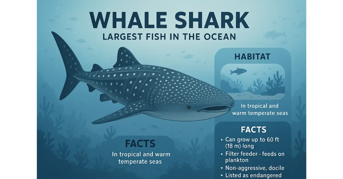 Whale Shark | Largest Fish in the Ocean, Habitat, and Facts