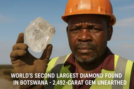 World’s Second Largest Diamond Found in Botswana World’s Second Largest Diamond Found in Botswana – 2,492-Carat Gem Unearthed