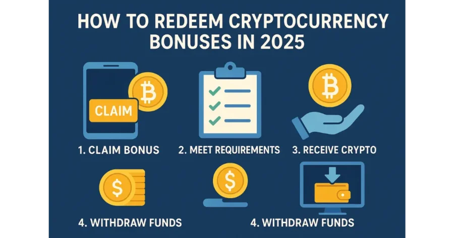 How to Redeem Cryptocurrency Bonuses in 2025? How to Redeem Cryptocurrency Bonuses in 2025