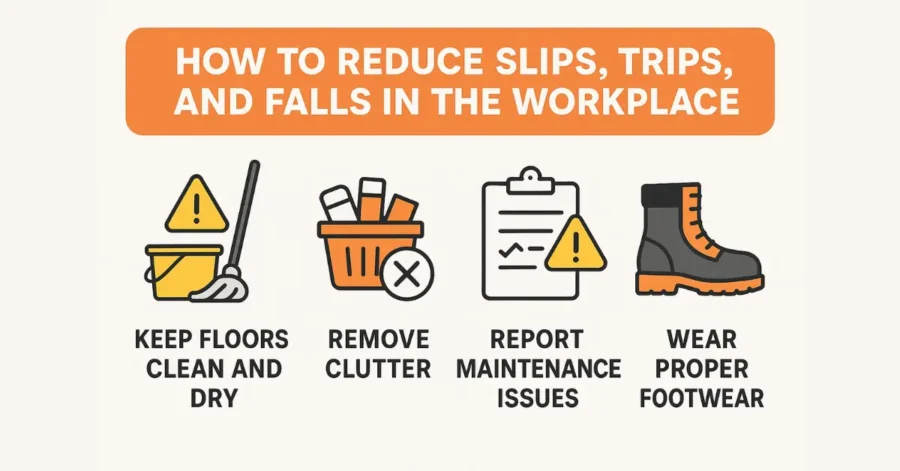 How to Reduce Slips, Trips, and Falls in the Workplace?