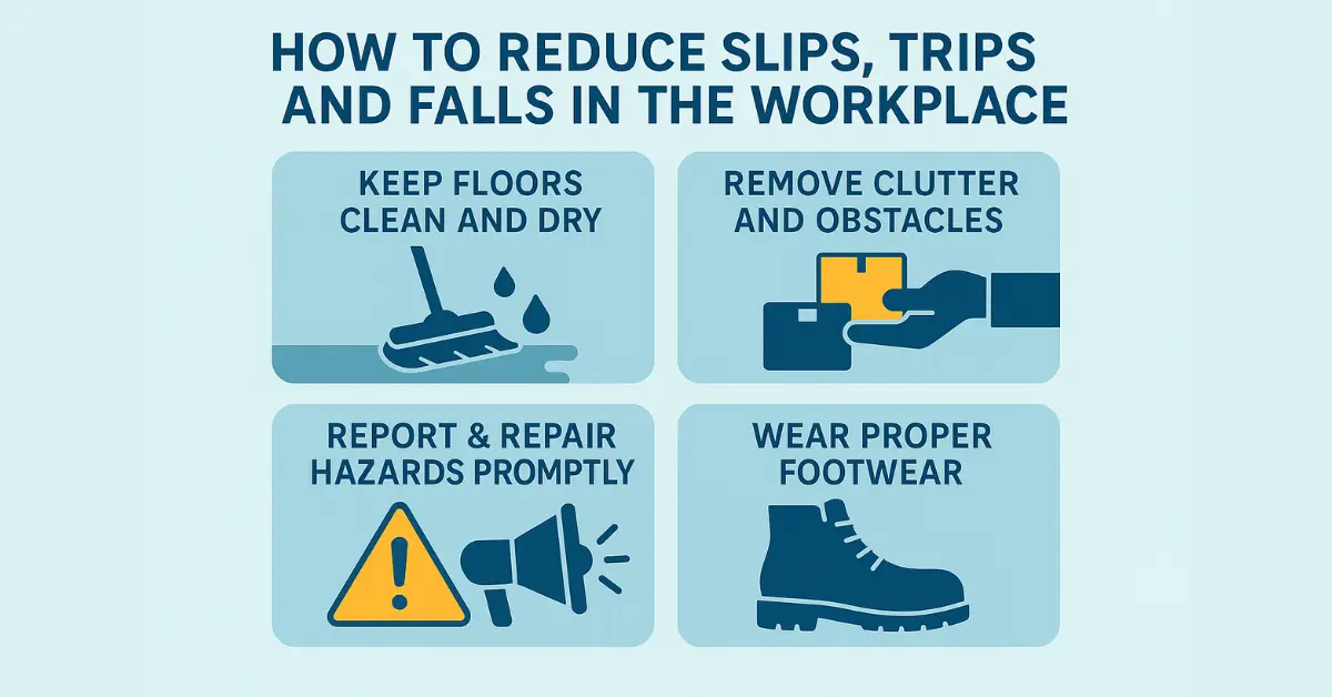 How to Reduce Slips, Trips, and Falls in the Workplace?